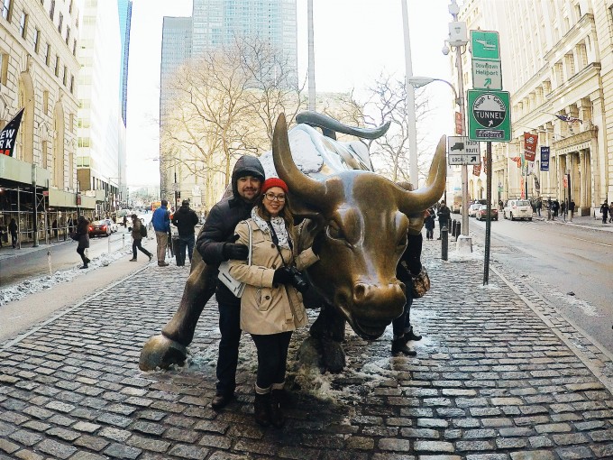 New york charging bull touro de wall street